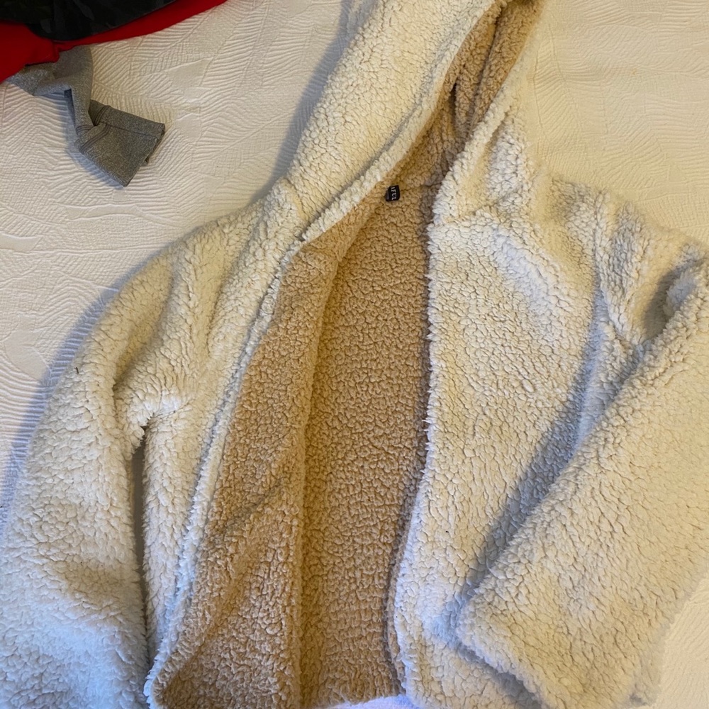 Zaful x Alexis Ricecakes Hooded Reversible Teddy